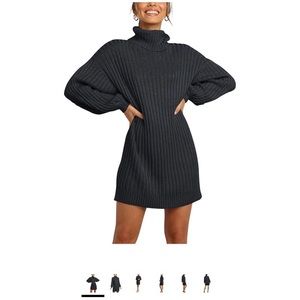 Black sweater dress
